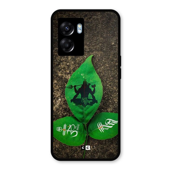 Green Leaf Shiva Metal Back Case for Oppo K10 (5G)