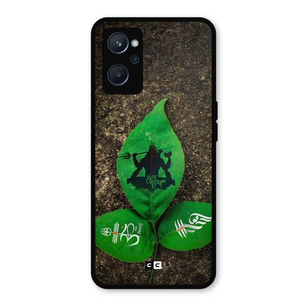 Green Leaf Shiva Metal Back Case for Realme 9i