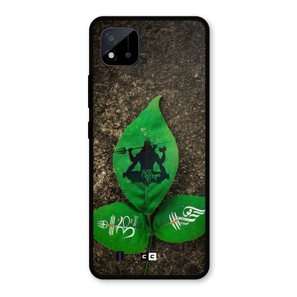 Green Leaf Shiva Metal Back Case for Realme C11 2021