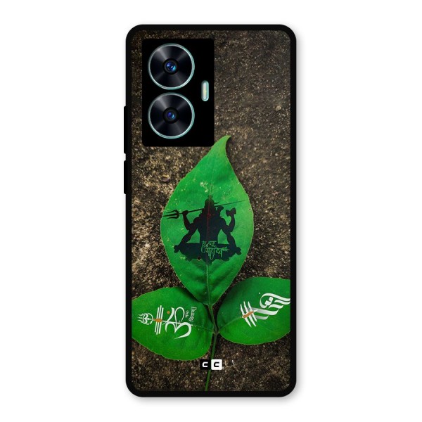 Green Leaf Shiva Metal Back Case for Realme C55