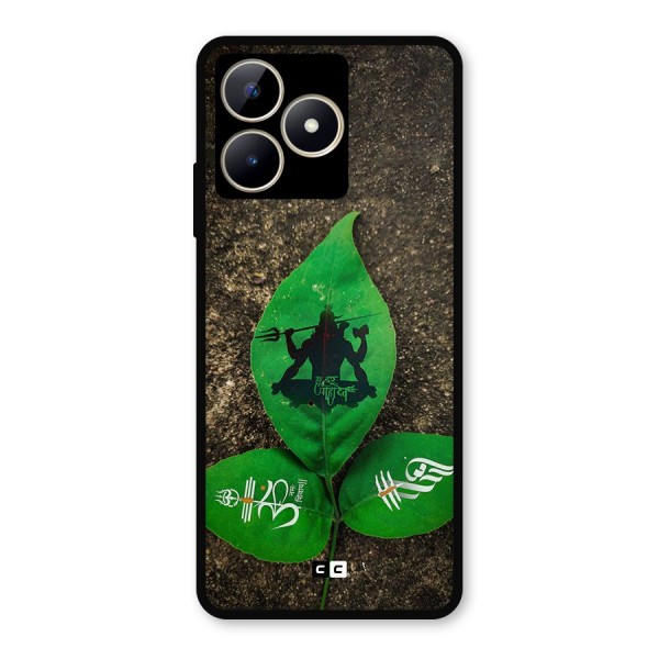 Green Leaf Shiva Metal Back Case for Realme Narzo N53