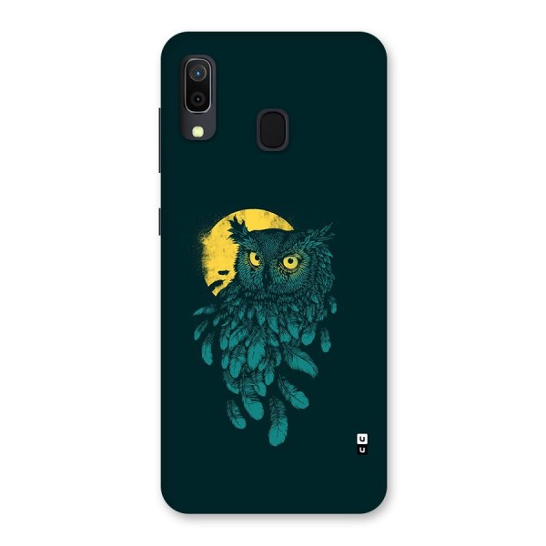 Green Owl Back Case for Galaxy A20