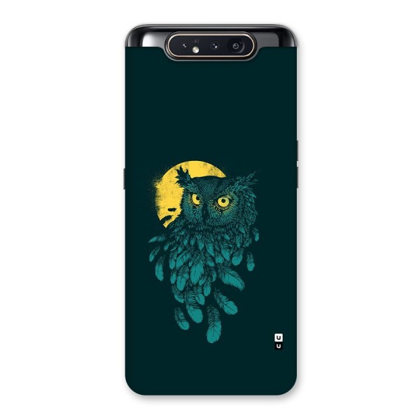 Green Owl Back Case for Galaxy A80