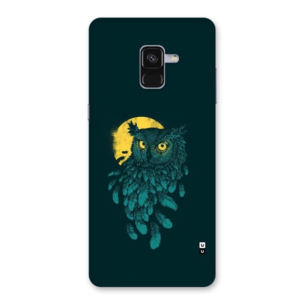 Green Owl Back Case for Galaxy A8 Plus