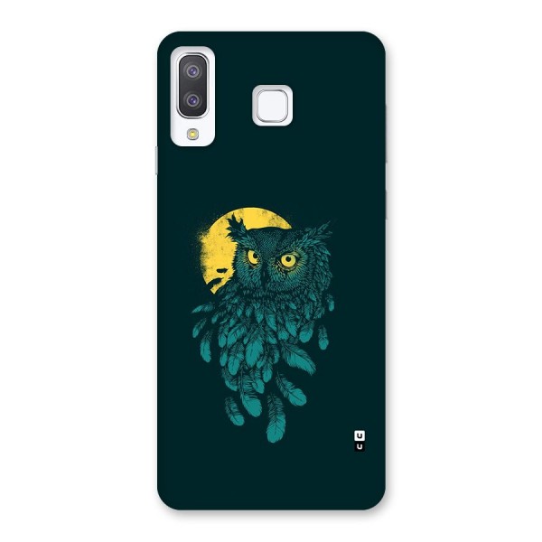 Green Owl Back Case for Galaxy A8 Star