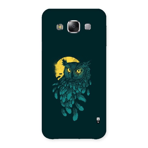 Green Owl Back Case for Galaxy E5