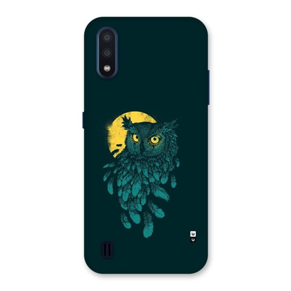 Green Owl Back Case for Galaxy M01