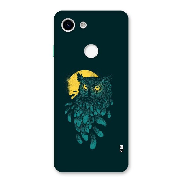 Green Owl Back Case for Google Pixel 3