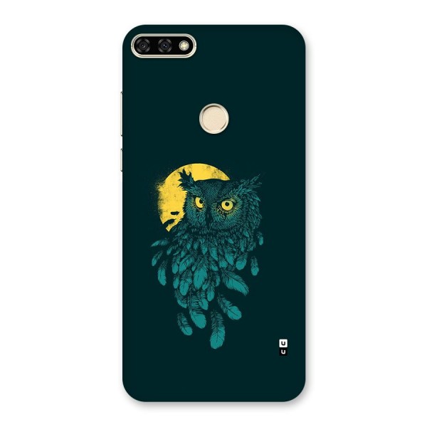 Green Owl Back Case for Honor 7A