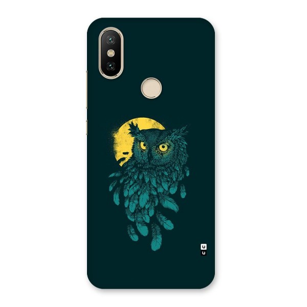 Green Owl Back Case for Mi A2