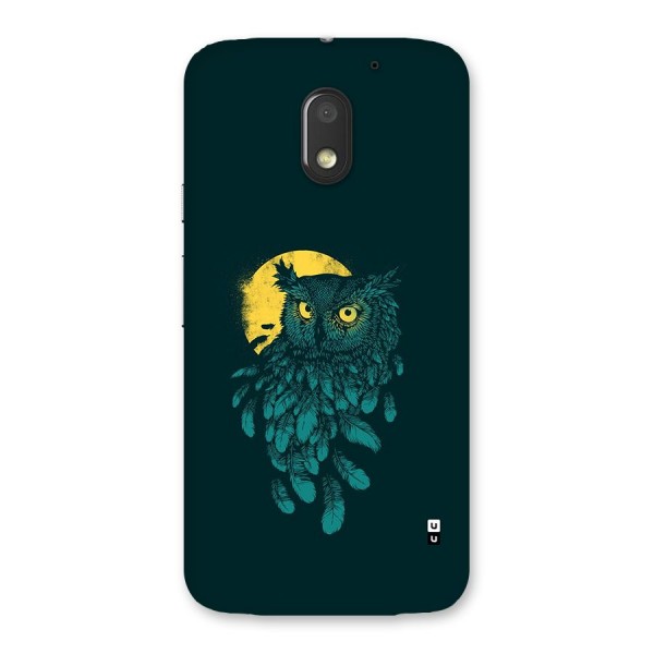 Green Owl Back Case for Moto E3 Power