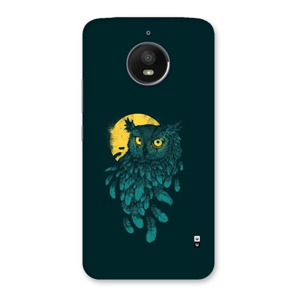 Green Owl Back Case for Moto E4 Plus