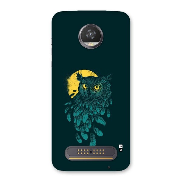 Green Owl Back Case for Moto Z2 Play