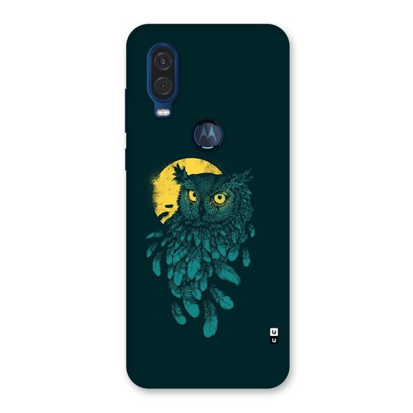 Green Owl Back Case for Motorola One Vision