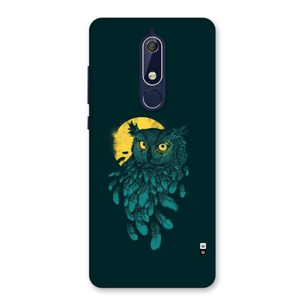 Green Owl Back Case for Nokia 5.1