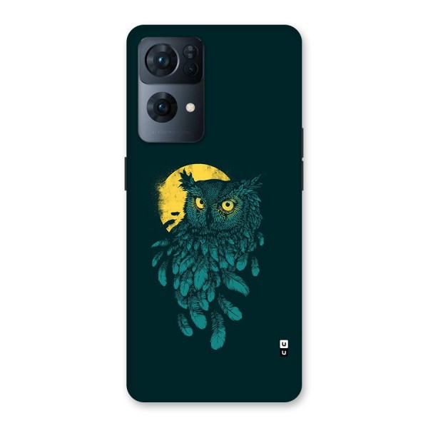 Green Owl Back Case for Oppo Reno7 Pro 5G