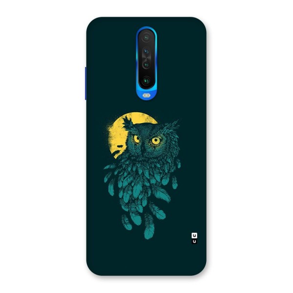 Green Owl Back Case for Poco X2