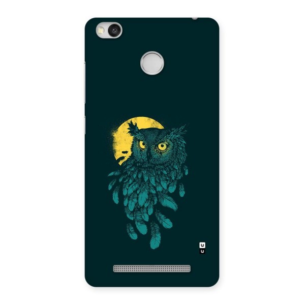 Green Owl Back Case for Redmi 3S Prime