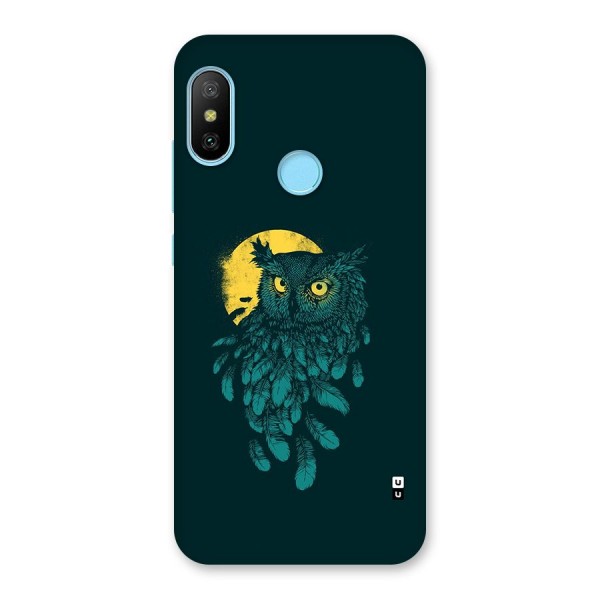 Green Owl Back Case for Redmi 6 Pro