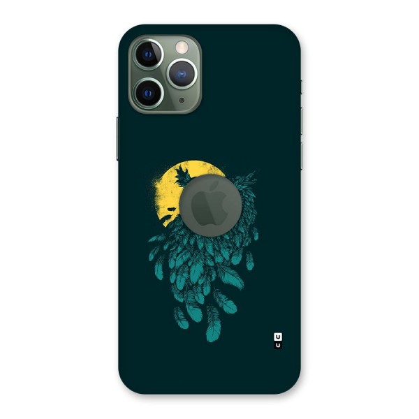 Green Owl Back Case for iPhone 11 Pro Logo Cut