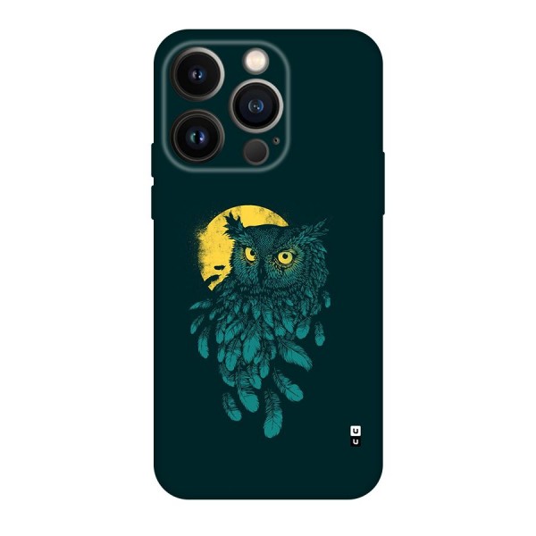 Green Owl Back Case for iPhone 14 Pro