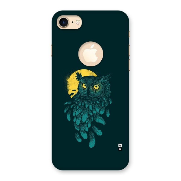 Green Owl Back Case for iPhone 8 Logo Cut