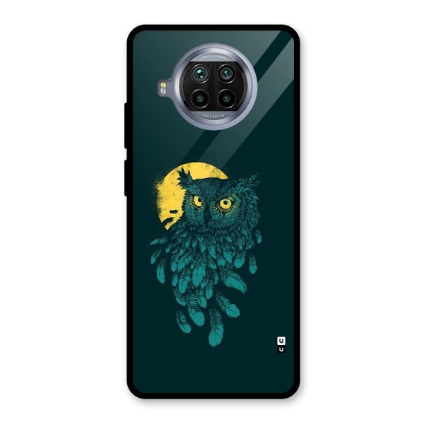 Green Owl Glass Back Case for Mi 10i