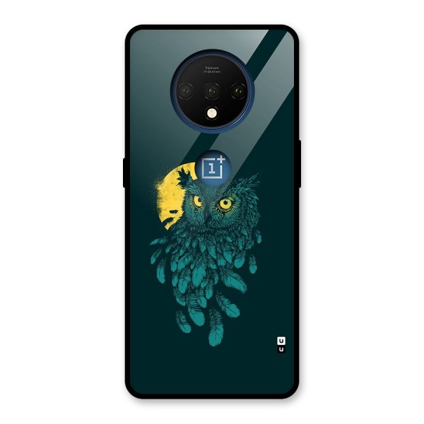 Green Owl Glass Back Case for OnePlus 7T