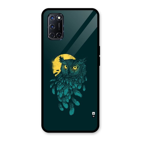 Green Owl Glass Back Case for Oppo A52