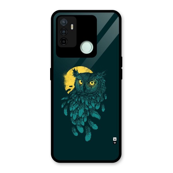 Green Owl Glass Back Case for Oppo A53