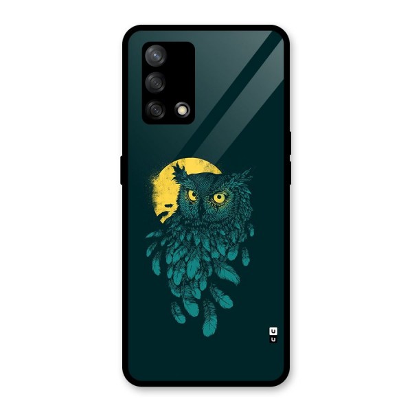 Green Owl Glass Back Case for Oppo F19