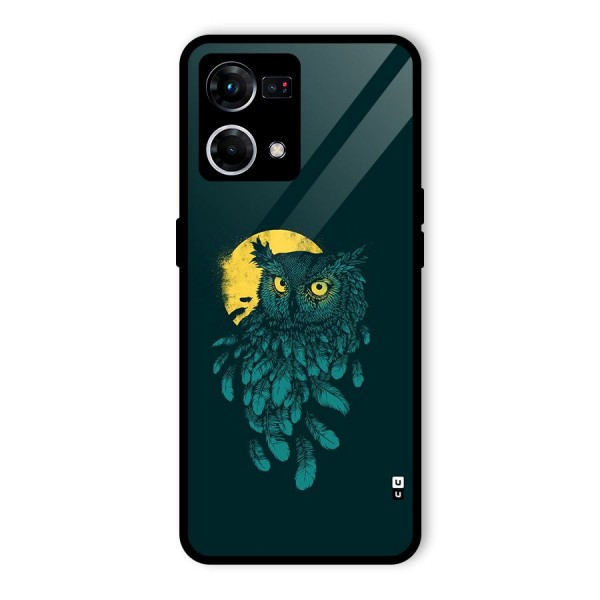 Green Owl Glass Back Case for Oppo F21 Pro 4G