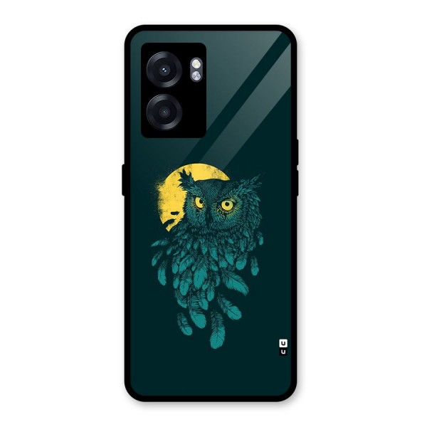 Green Owl Glass Back Case for Oppo K10 (5G)