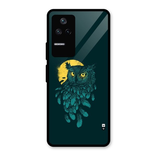 Green Owl Glass Back Case for Poco F4 5G