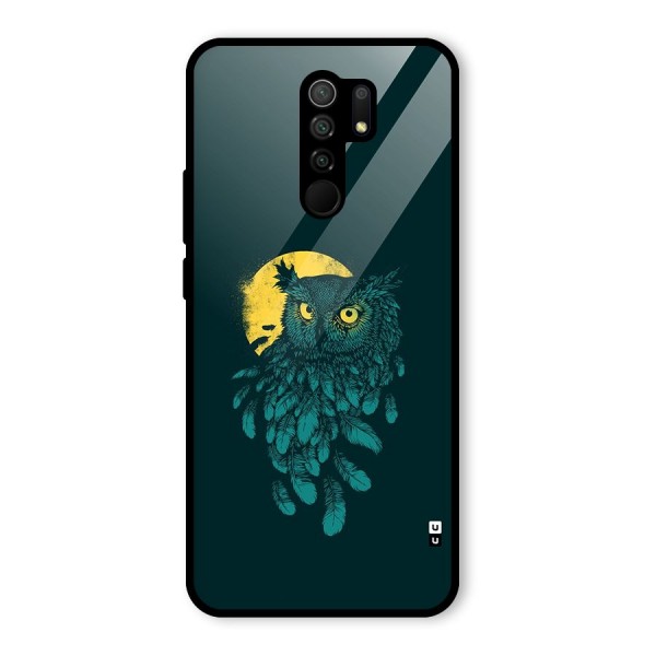 Green Owl Glass Back Case for Poco M2