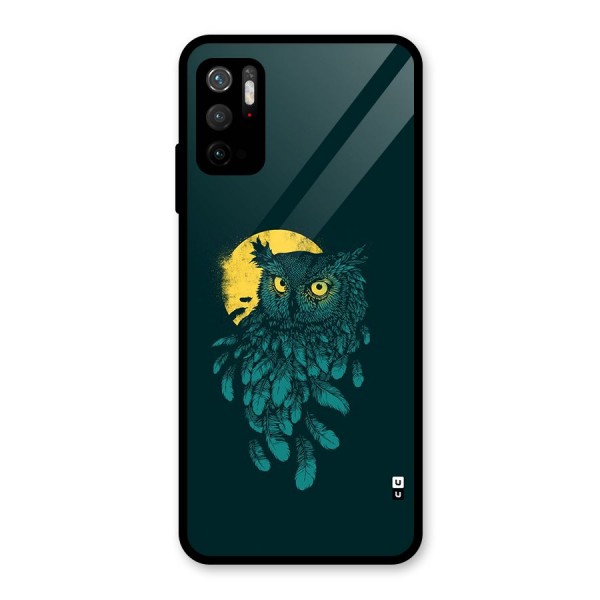 Green Owl Glass Back Case for Poco M3 Pro 5G