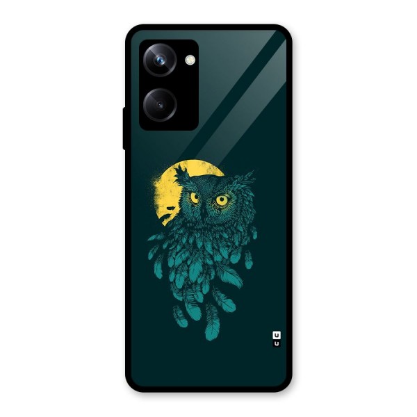 Green Owl Glass Back Case for Realme 10 Pro