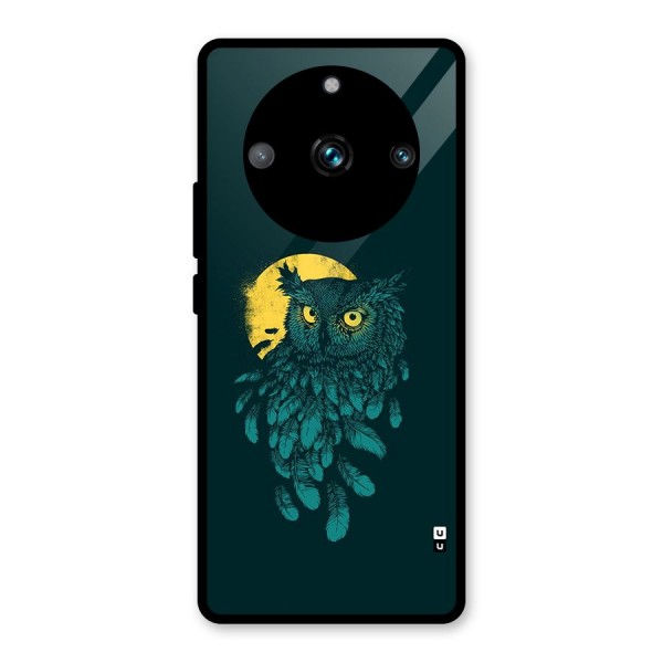 Green Owl Glass Back Case for Realme 11 Pro