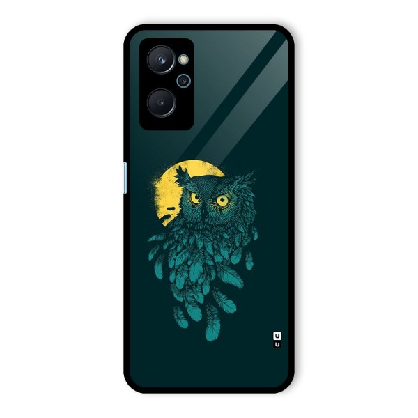 Green Owl Glass Back Case for Realme 9i