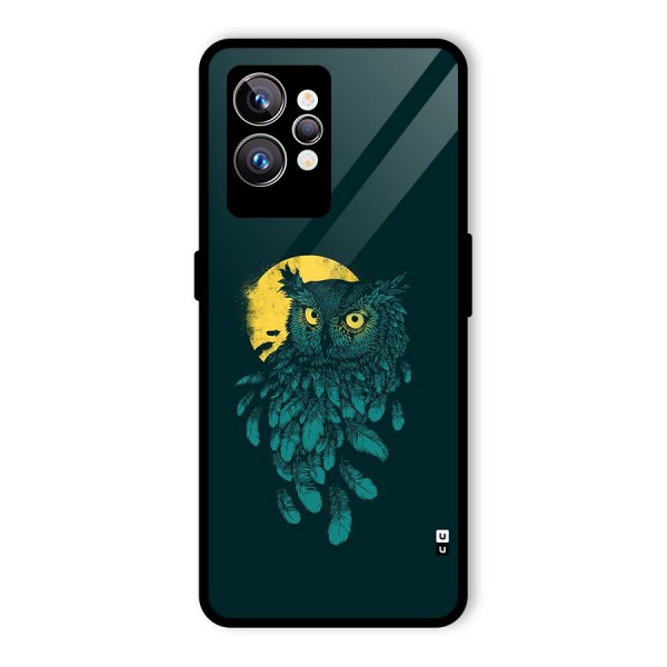 Green Owl Glass Back Case for Realme GT2 Pro