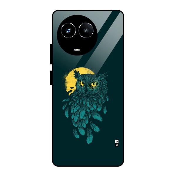 Green Owl Glass Back Case for Realme Narzo 60X