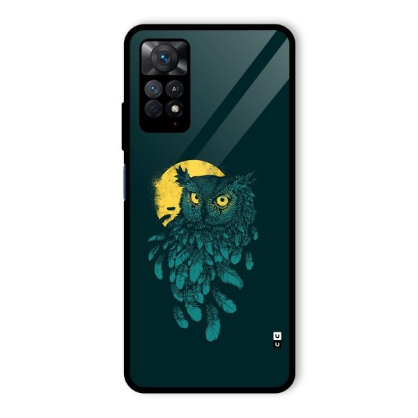 Green Owl Glass Back Case for Redmi Note 11 Pro