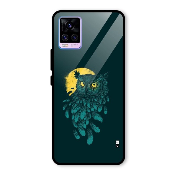 Green Owl Glass Back Case for Vivo V20 Pro