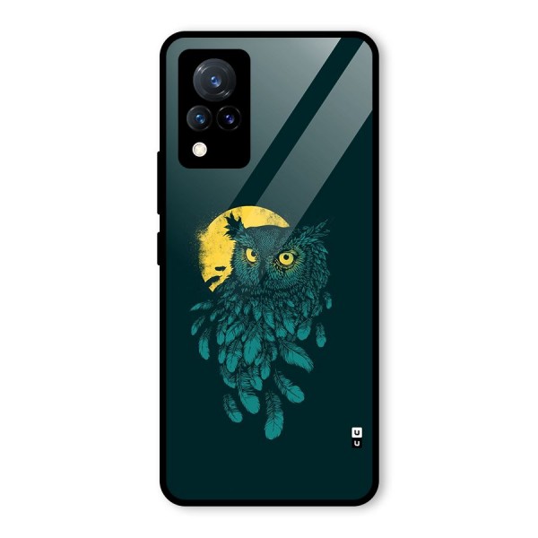 Green Owl Glass Back Case for Vivo V21 5G