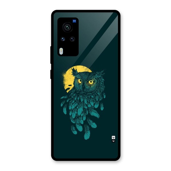 Green Owl Glass Back Case for Vivo X60 Pro