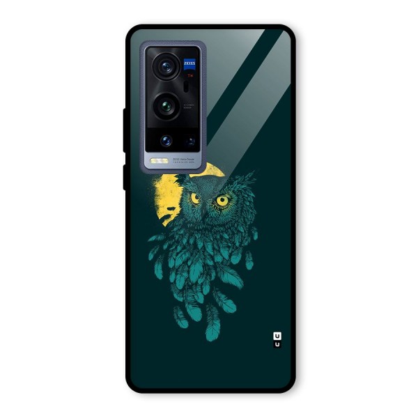 Green Owl Glass Back Case for Vivo X60 Pro Plus