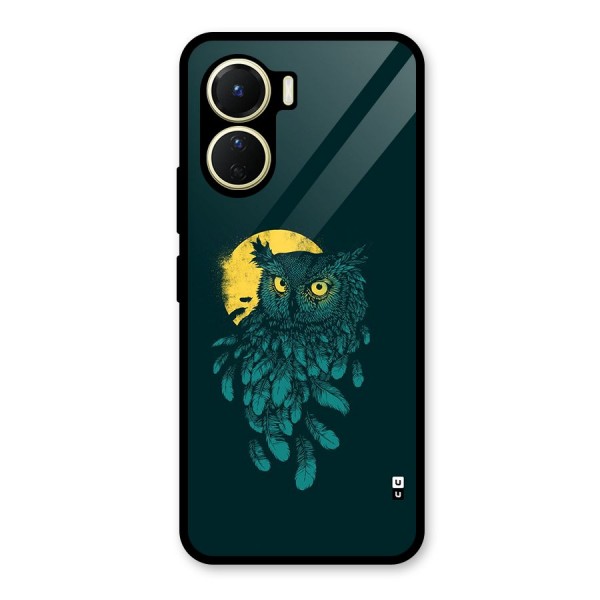 Green Owl Glass Back Case for Vivo Y56