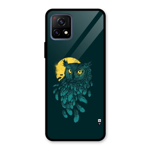 Green Owl Glass Back Case for Vivo Y72 5G