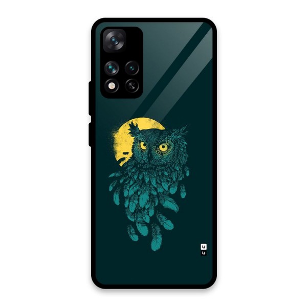 Green Owl Glass Back Case for Xiaomi 11i 5G