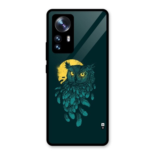 Green Owl Glass Back Case for Xiaomi 12 Pro